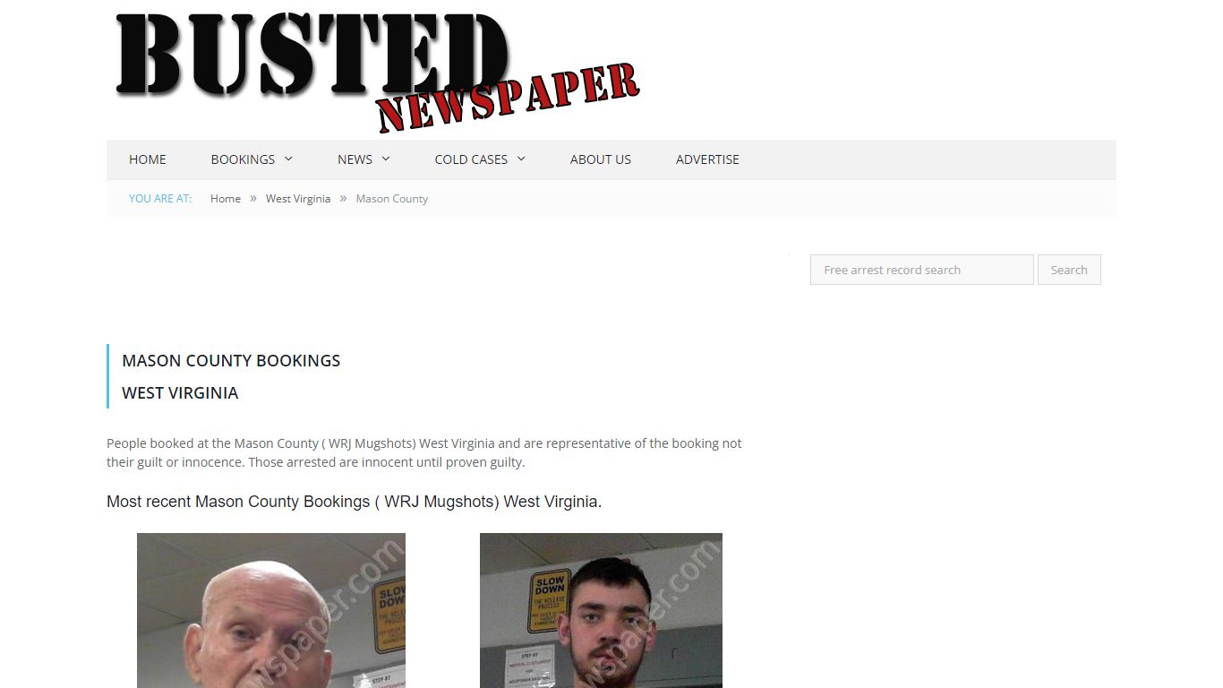Mason County, WV ( WRJ WV ) Mugshots - BUSTEDNEWSPAPER.COM